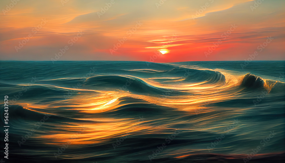 Obraz premium Storm on the sea.