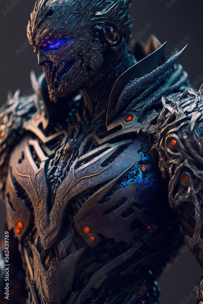 Fototapeta premium dragon statue in the temple Generative AI 