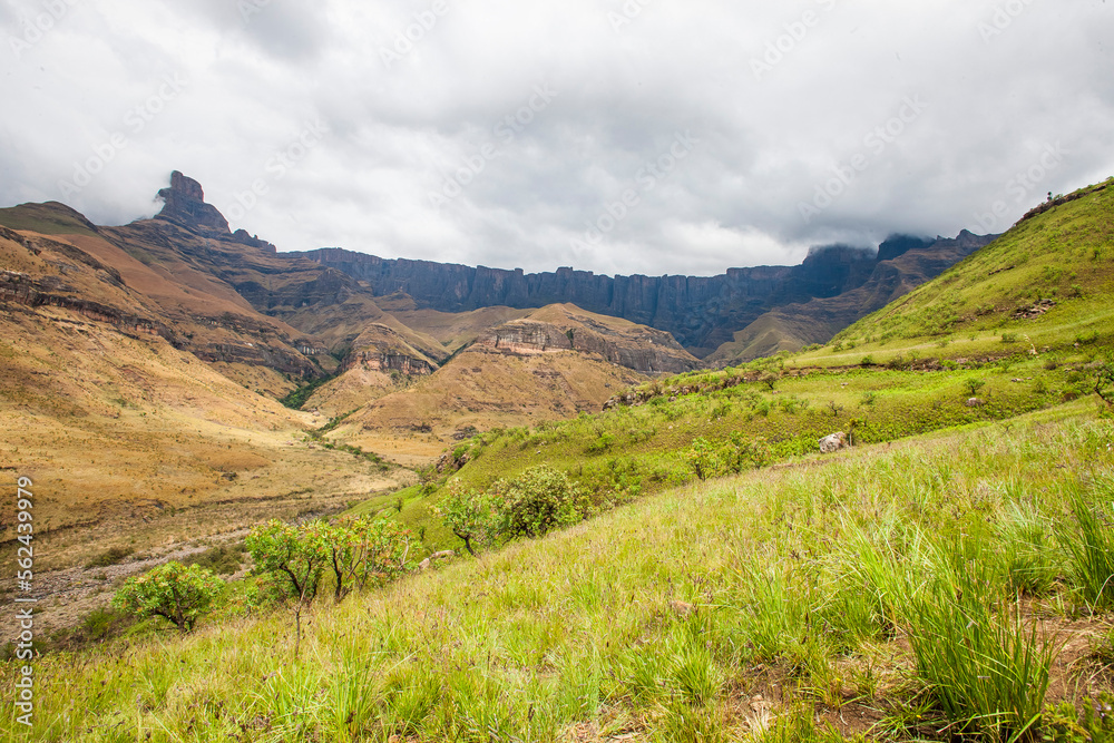 The Drakensberg mountains in South Africa have some of the world's most beautiful trails. People from many countries come here to trek.. Drakensberg mountains in South Africa offer a perfect view. The Drakensberg mountains in South Africa have some of the world's most beautiful trails. People from many countries come here to trek.. Drakensberg mountains in South Africa offer a perfect view.