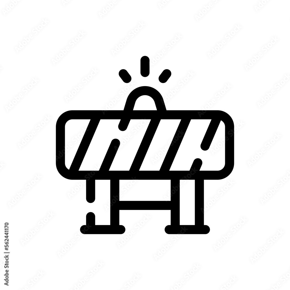 barrier line icon barrier line icon