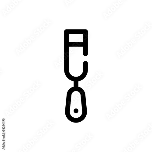 chisel line icon