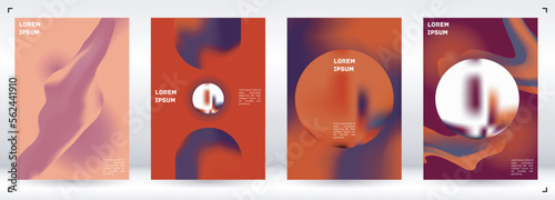 Vector Gradient Colorful Cover. Holographic Abstract Background Poster Design Template.