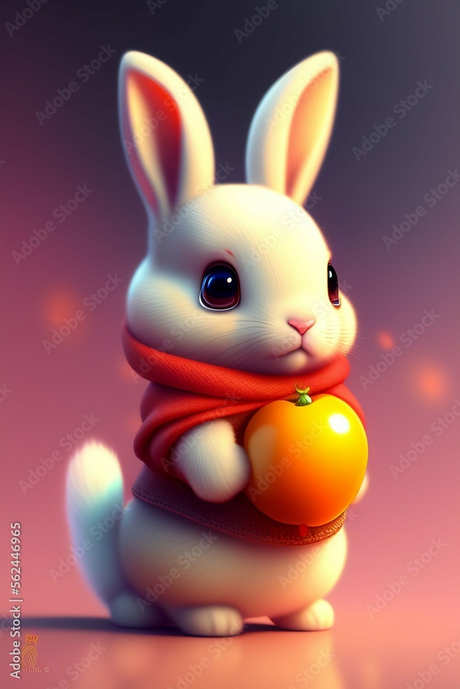 This beautiful cartoon rabbit is sure to add charm and playfulness to any room. Its bright colors and simple design make it perfect for nurseries,children's bedrooms,playrooms,or as a thoughtful gift. This beautiful cartoon rabbit is sure to add charm and playfulness to any room. Its bright colors and simple design make it perfect for nurseries,children's bedrooms,playrooms,or as a thoughtful gift.