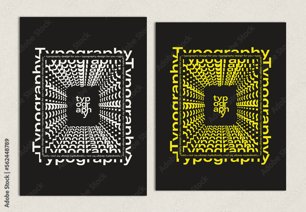 Creative Type Poster Layout Stock Template Adobe Stock