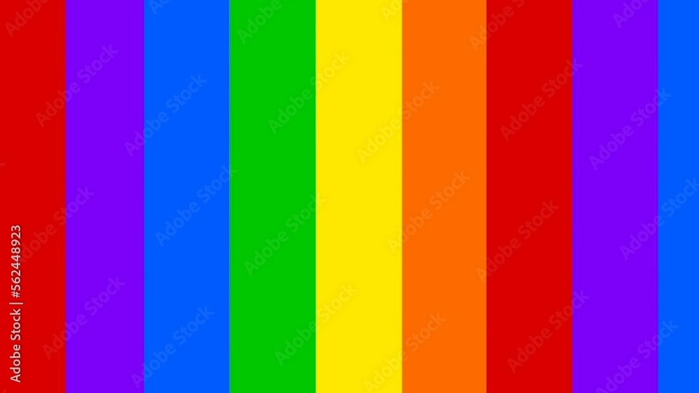 Rainbow striped animated background in lgbt colors Rainbow striped animated background in lgbt colors