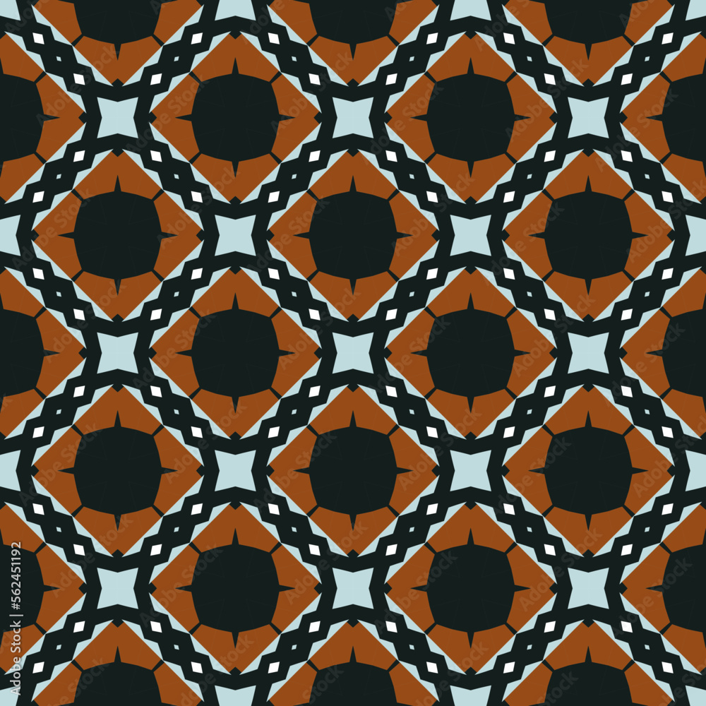 Naklejka premium Geometric pattern. Seamless vector background. Ethnic graphic design