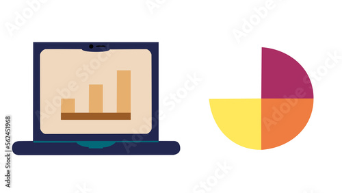 Circle Diagram and a laptop Free Download Circle Diagram and a laptop - GFXLoad