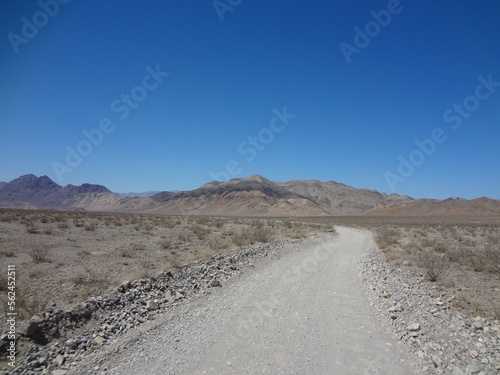 Single Track Dirt Back Road in Death Valley National Park