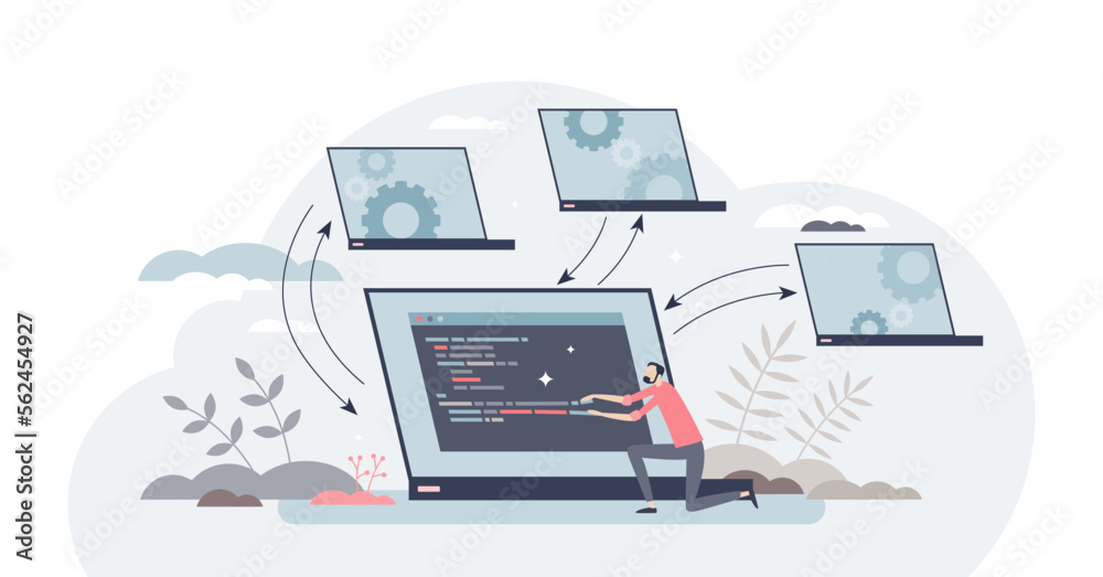 Distributed systems as file storage in different network tiny person ...