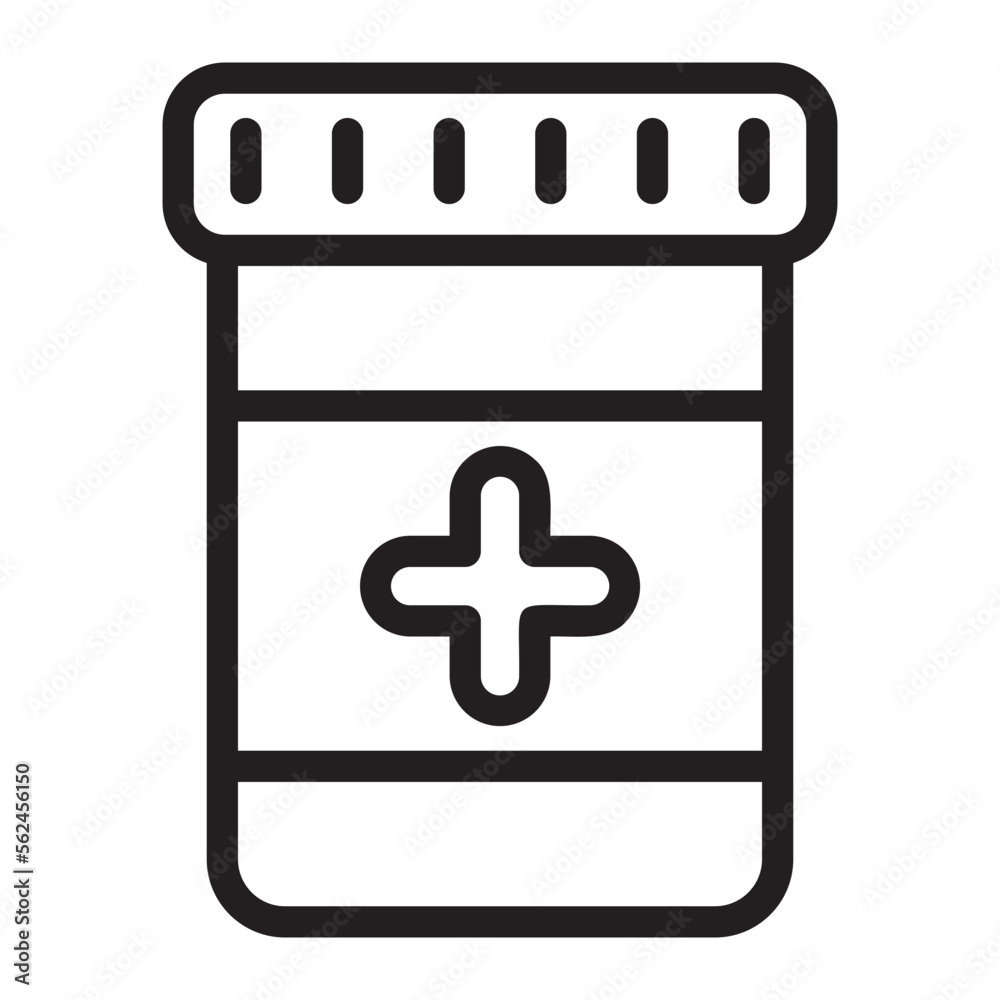 Fototapeta premium jar line icon