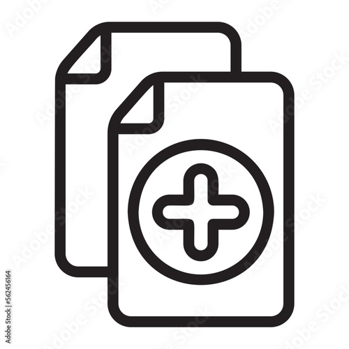 medical history line icon