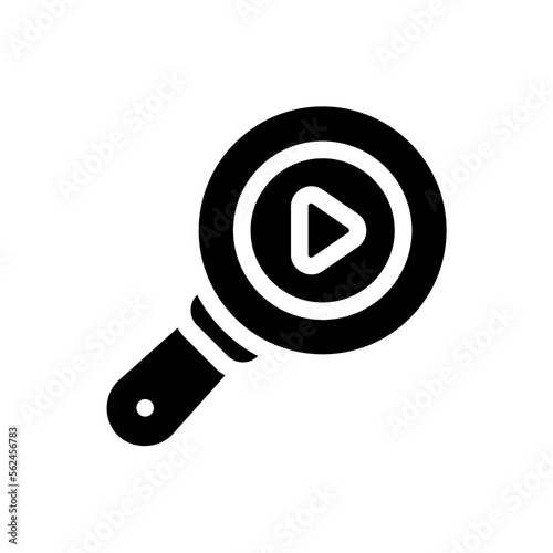 loupe glyph icon