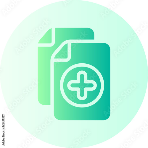medical history gradient icon
