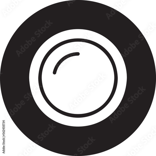 lens glyph icon