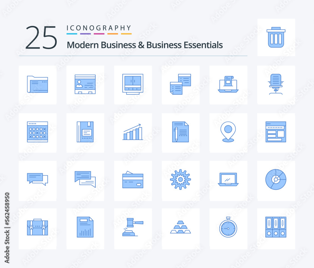 Modern Business And Business Essentials 25 Blue Color icon pack including files. business. business. cabinet. people