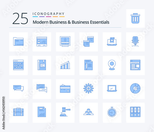 Modern Business And Business Essentials 25 Blue Color icon pack including files. business. business. cabinet. people