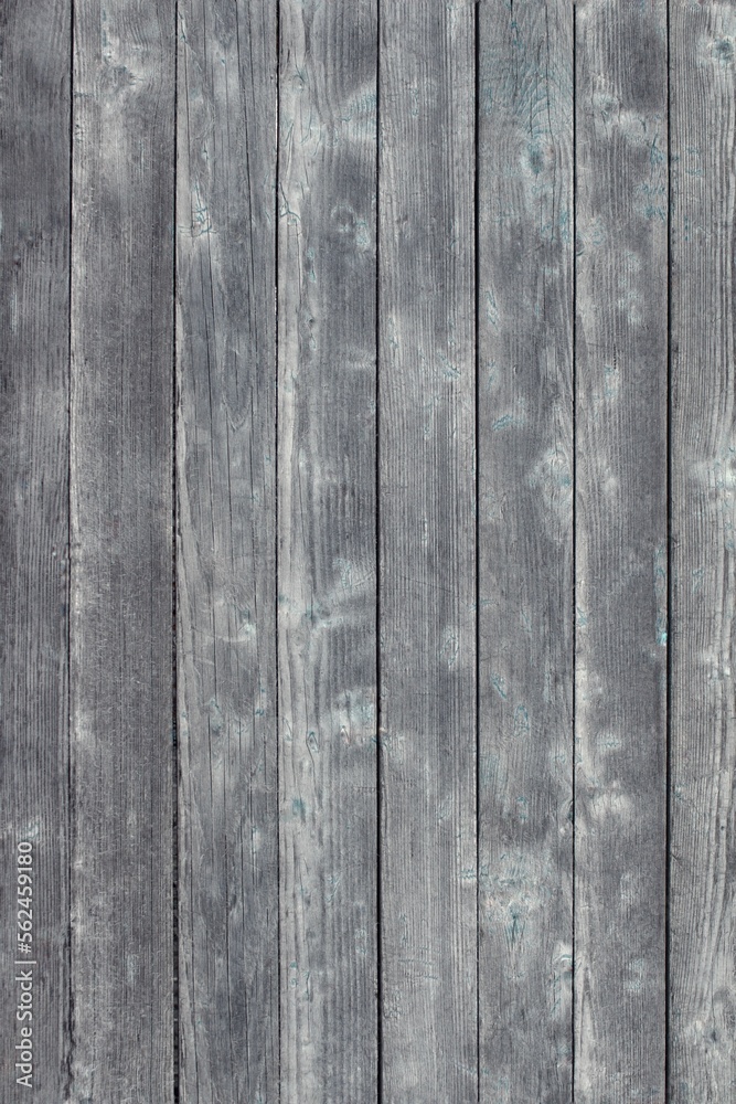 Fototapeta premium Wooden grey background. An old table made of natural wood with a place to place the product.