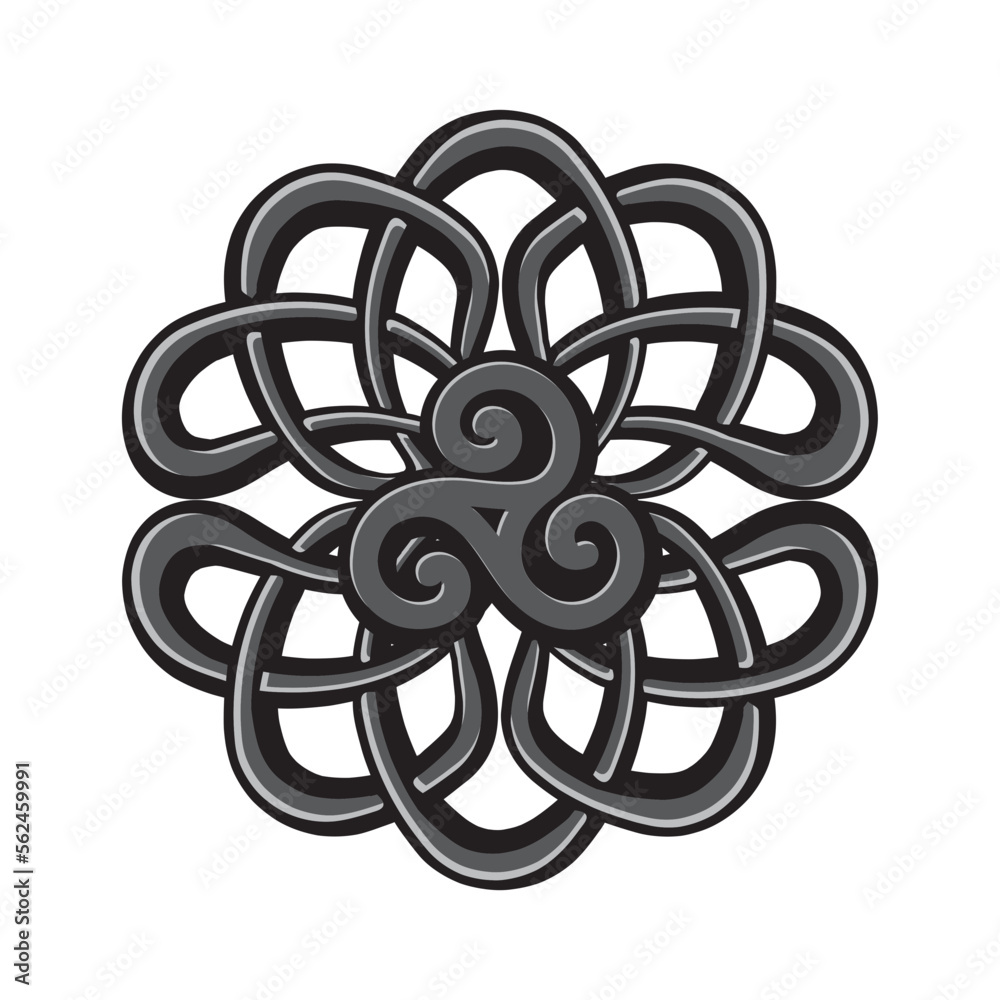Triple Spiral, ancient Celtic symbol Triple Spiral, ancient Celtic symbol