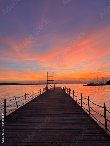 sunset on the pier © Lazar