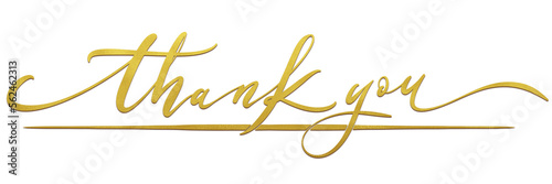 Thank you notes golden text