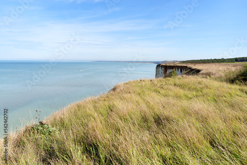 Rompval wood and coastal path of the Ault cliffs in Hauts-de-France region