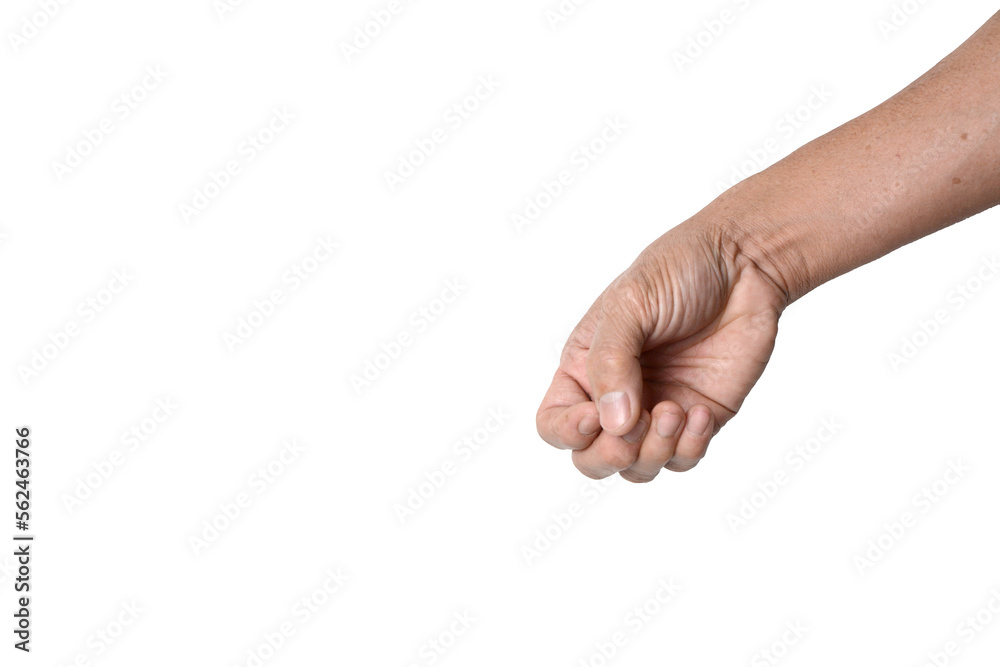 Empty hand holding isolated on the white background, with clipping path. Empty hand holding isolated on the white background, with clipping path.