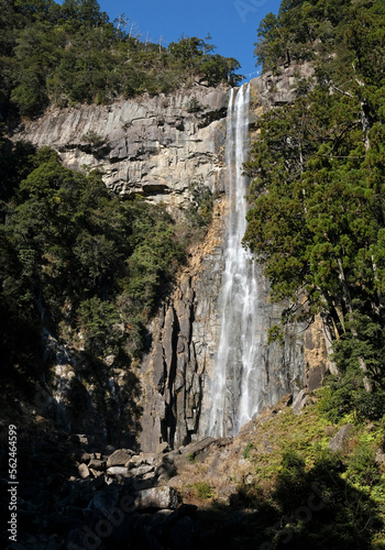 Nachi Waterfall near Kii-Katsuura in Japan on a sunny day