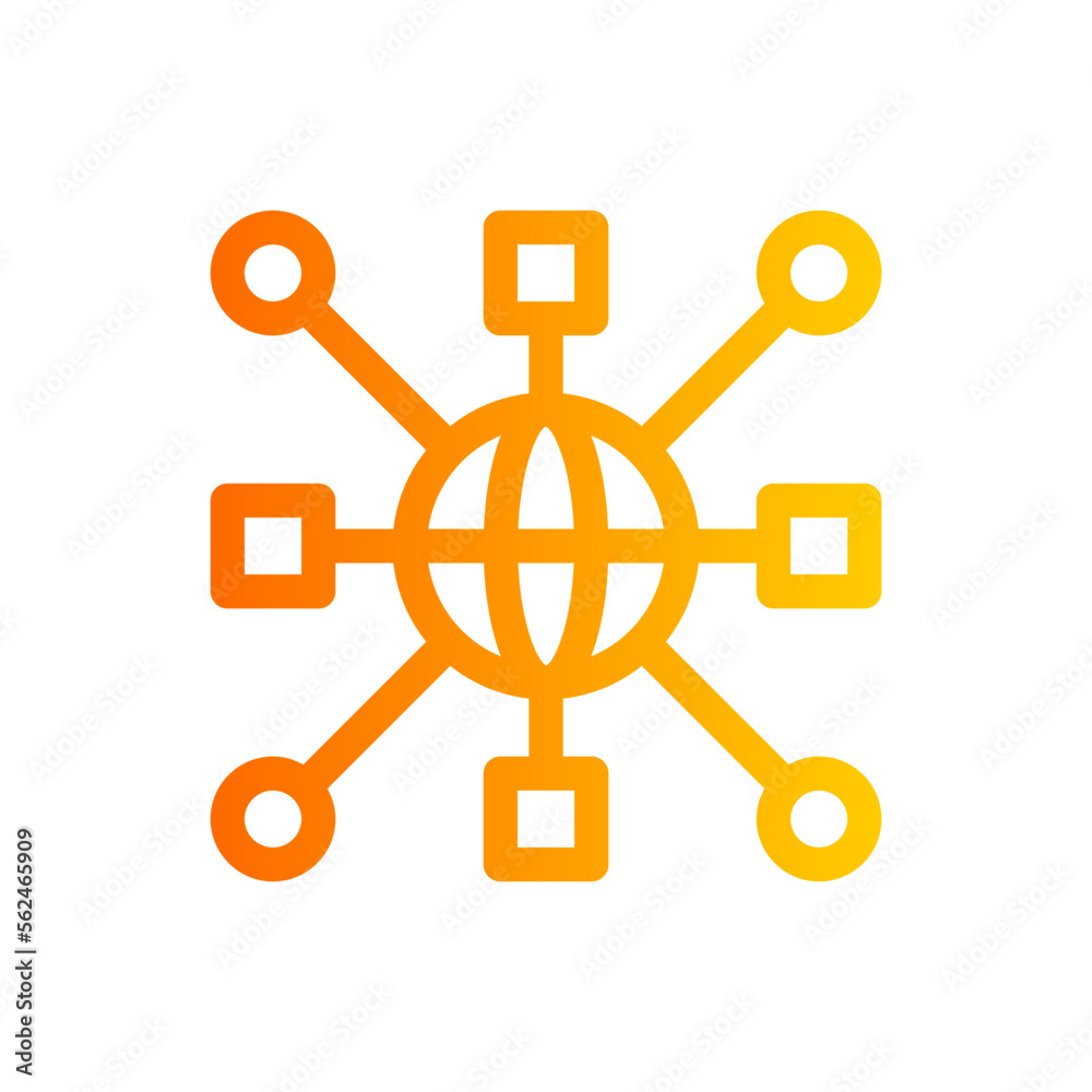 network gradient icon network gradient icon