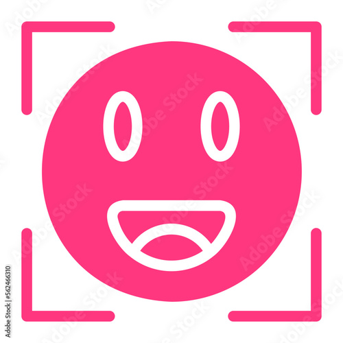 face detection gradient icon
