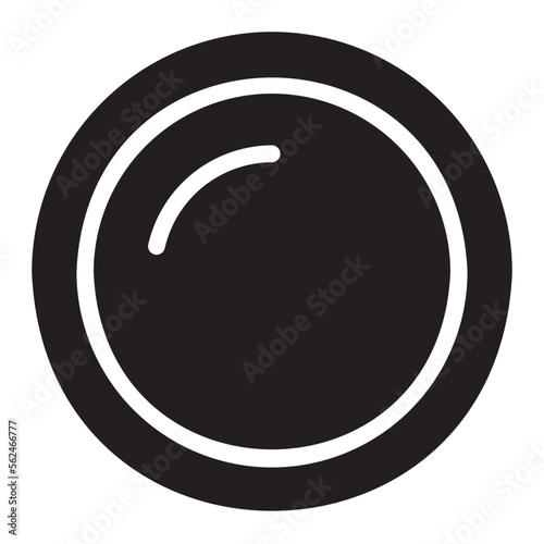 lens glyph icon