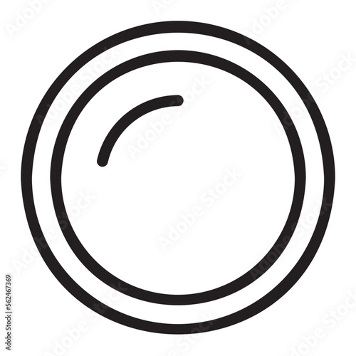 lens line icon