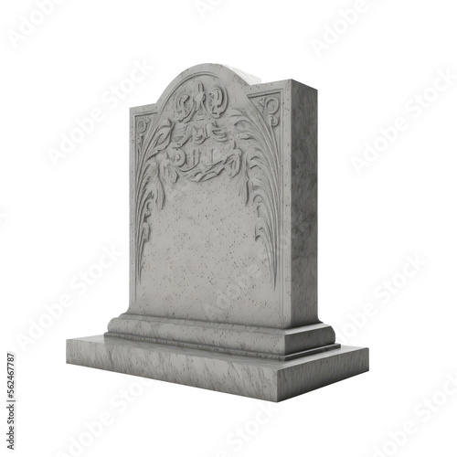3D rendering illustration of a tombstone PNG