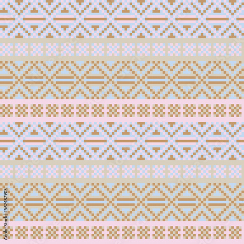 Argyle Fair Isle Seamless Pattern Design