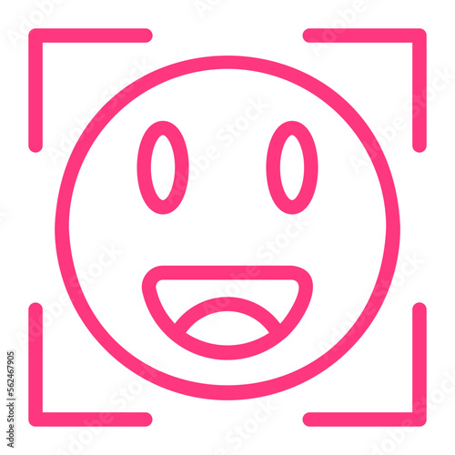 face detection gradient icon