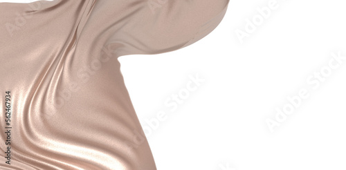 gold cloth texture. 3D rendering. - png transparent