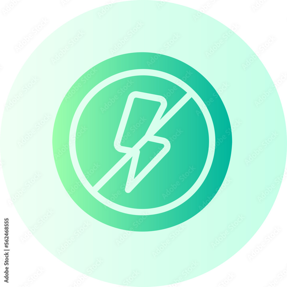 flash off gradient icon flash off gradient icon