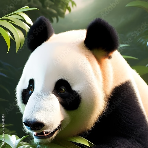 panda bear, panda in forest...