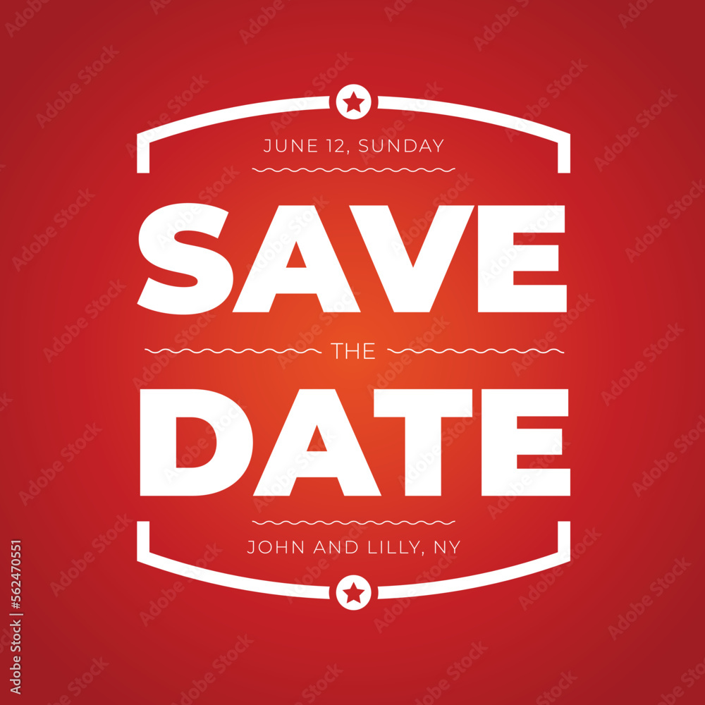 Save the Date lettering sign invitation Save the Date lettering sign invitation