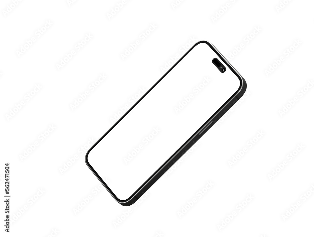 smartphone With Blank Screen in 3d - mockup smartphone With Blank Screen in 3d - mockup