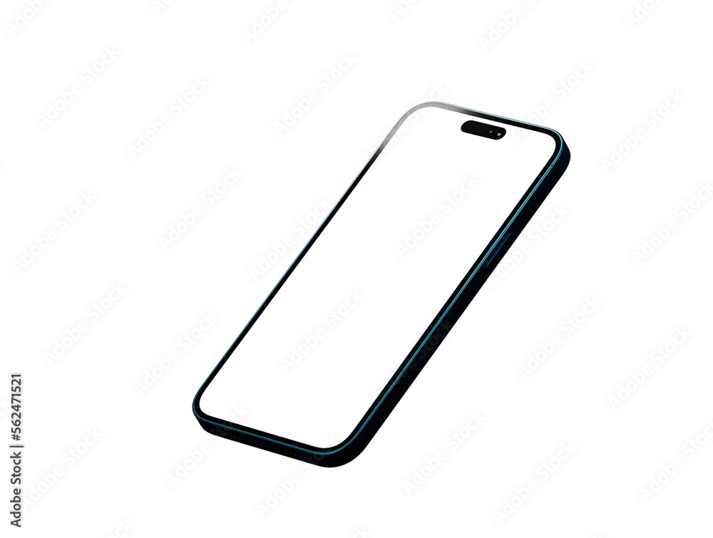 3d smartphone with blank screen isolated 3d 3d smartphone with blank screen isolated 3d