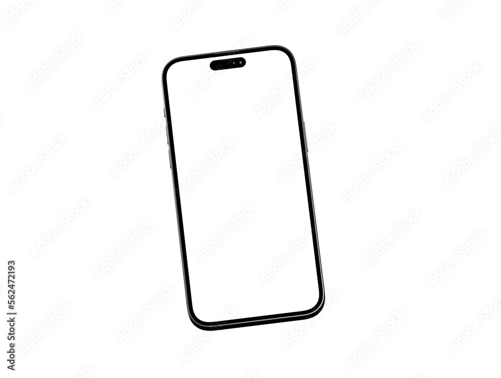 smartphone With Blank Screen in 3d - mockup smartphone With Blank Screen in 3d - mockup