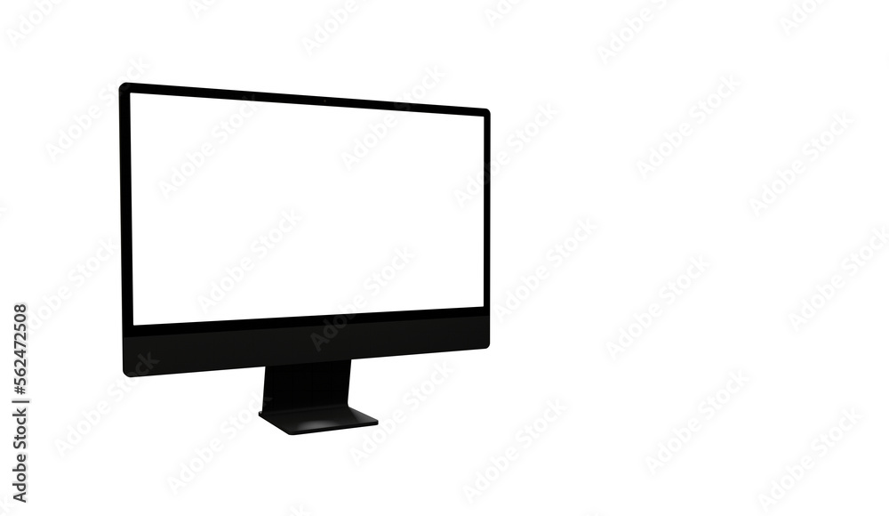 computer monitor with white blank screen computer monitor with white blank screen