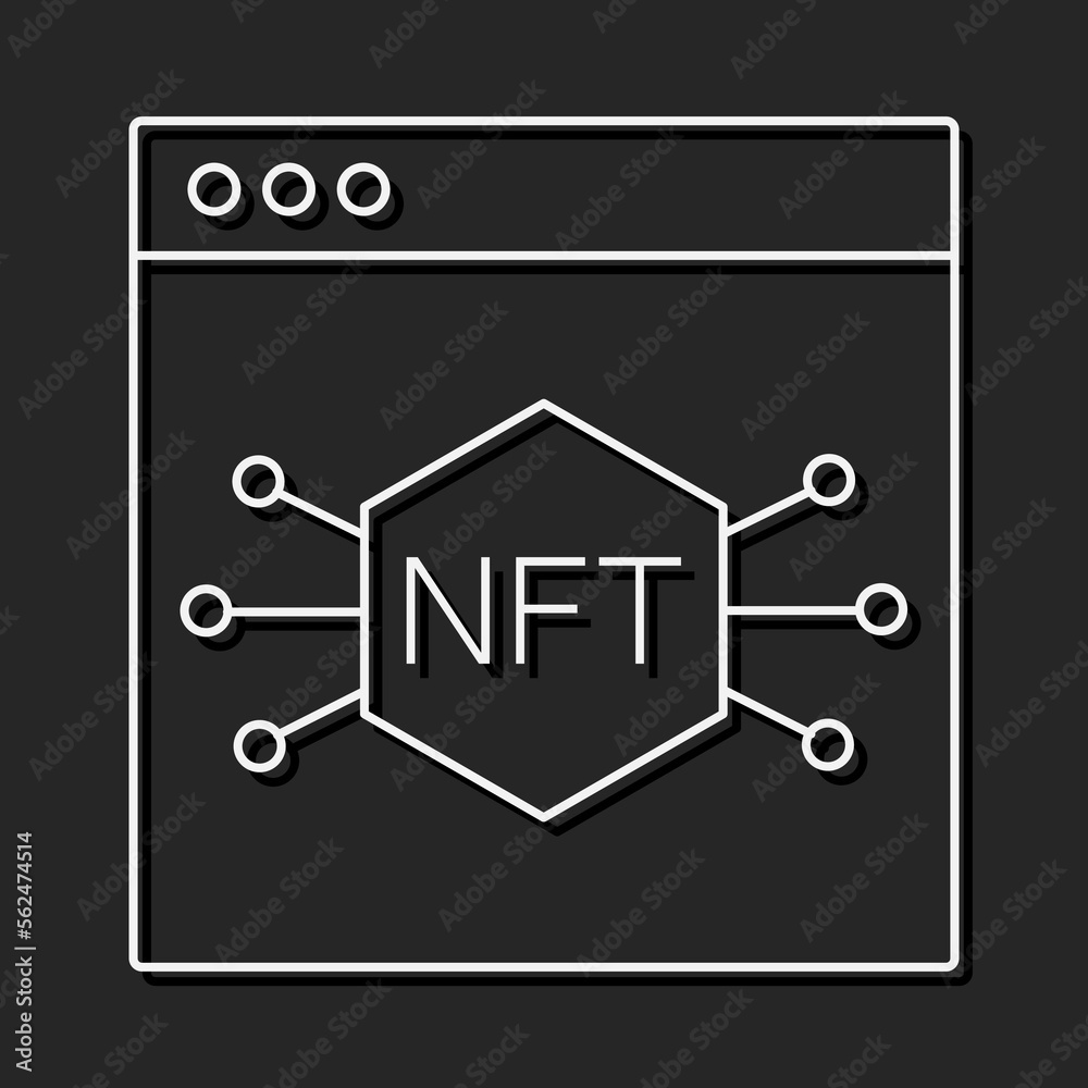 NFT technology icon. Crypto Icon or Logo Symbol vector illustration NFT technology icon. Crypto Icon or Logo Symbol vector illustration