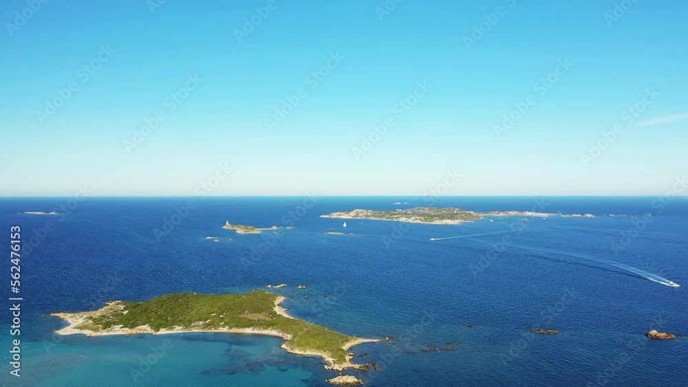 The Island of Piana and the Island of Ratino, in Europe, in France, in Corsica, towards Ajaccio, by the Mediterranean Sea, in summer, on a sunny day. The Island of Piana and the Island of Ratino, in Europe, in France, in Corsica, towards Ajaccio, by the Mediterranean Sea, in summer, on a sunny day.