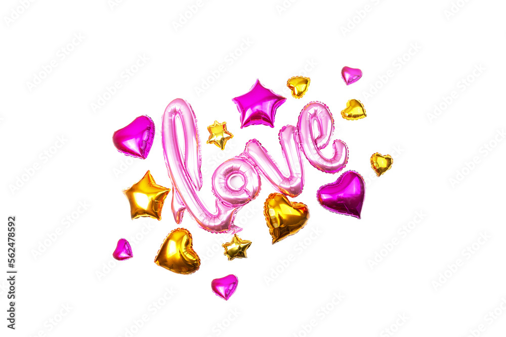Word Love, hearts on a transparent background  PNG
Valentine's Day