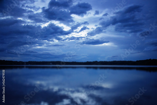 clouds over the lake