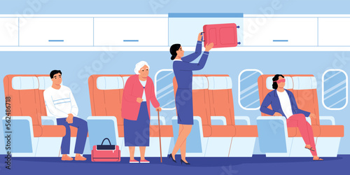 Airplane Interior Flat