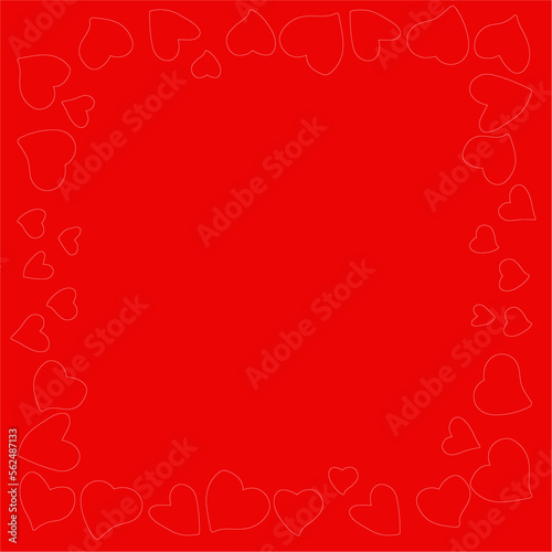 Heart pattern, illustration for greeting and card printing, cute heart pattern