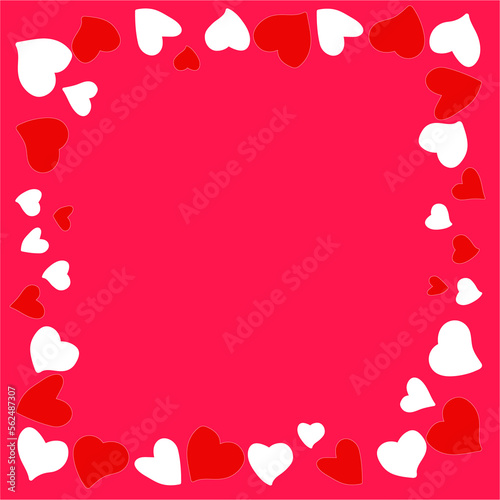 Heart pattern, illustration for greeting and card printing, cute heart pattern