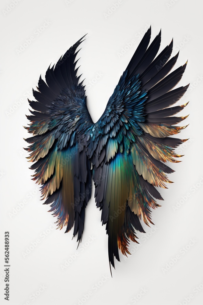 Colorful Bird Wings